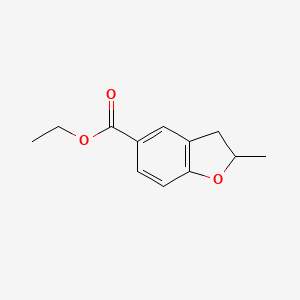 molecular formula C12H14O3 B3044503 Ethyl 2-methyl-2,3-dihydro-1-benzofuran-5-carboxylate CAS No. 100117-42-8