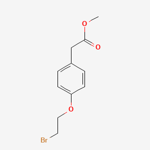 molecular formula C11H13BrO3 B3044509 Methyl 2-[4-(2-bromoethoxy)phenyl]acetate CAS No. 100125-95-9