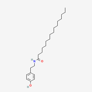 molecular formula C24H41NO2 B3044537 N-[2-(4-hydroxyphenyl)ethyl]hexadecanamide CAS No. 10015-71-1