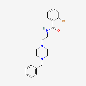 molecular formula C20H24BrN3O B3044574 N-[2-(4-Benzylpiperazin-1-yl)ethyl]-2-bromobenzamide CAS No. 100221-90-7
