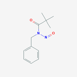 molecular formula C12H16N2O2 B3044603 Propanamide, 2,2-dimethyl-N-nitroso-N-(phenylmethyl)- CAS No. 100253-83-6