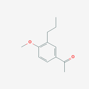 molecular formula C12H16O2 B3044606 Ethanone, 1-(4-methoxy-3-propylphenyl)- CAS No. 100256-35-7
