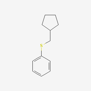Benzene, [(cyclopentylmethyl)thio]-