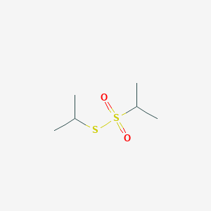 molecular formula C6H14O2S2 B3044618 S-Isopropyl 2-propanesulphonothioate CAS No. 10027-69-7