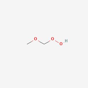 molecular formula C2H6O3 B3044620 Methoxymethaneperoxol CAS No. 10027-72-2
