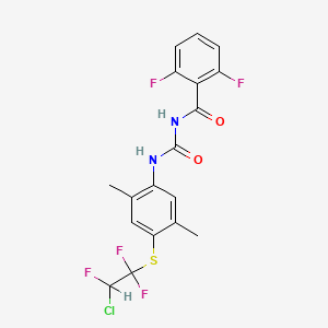 N-((4-(2-Chloro-1,1,2-trifluoroethyl)sulfanyl-2,5-dimethylphenyl)carbamoyl)-2,6-difluorobenzamide
