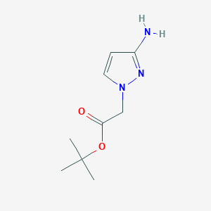 molecular formula C9H15N3O2 B3044652 tert-butyl 2-(3-amino-1H-pyrazol-1-yl)acetate CAS No. 1003011-06-0