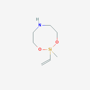 molecular formula C7H15NO2Si B3044688 2-Ethenyl-2-methyl-1,3,6,2-dioxazasilocane CAS No. 100343-77-9