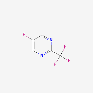 molecular formula C5H2F4N2 B3044692 5-Fluoro-2-(trifluoromethyl)pyrimidine CAS No. 100345-66-2