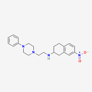 1-Piperazineethanamine, 4-phenyl-N-(1,2,3,4-tetrahydro-7-nitro-2-naphthalenyl)-