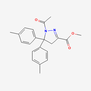 methyl 1-acetyl-5,5-bis(4-methylphenyl)-4H-pyrazole-3-carboxylate