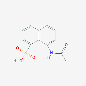 molecular formula C12H11NO4S B3044706 8-Acetamidonaphthalene-1-sulfonic acid CAS No. 100362-96-7