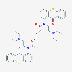 molecular formula C42H46N4O6S2 B3044741 Thioxanthene-1-carbamic acid, N-[2-(diethylamino)ethyl]-9-oxo-, ethylene ester (8CI) CAS No. 10038-75-2