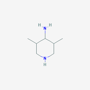 molecular formula C7H16N2 B3044777 4-Piperidinamine, 3,5-dimethyl- CAS No. 100421-66-7