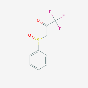 molecular formula C9H7F3O2S B3044778 2-Propanone, 1,1,1-trifluoro-3-(phenylsulfinyl)- CAS No. 100422-17-1