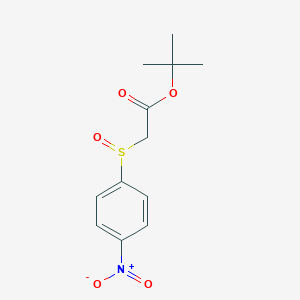 molecular formula C12H15NO5S B3044783 Acetic acid, [(4-nitrophenyl)sulfinyl]-, 1,1-dimethylethyl ester CAS No. 100431-23-0