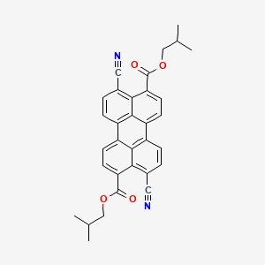 molecular formula C32H26N2O4 B3044786 Bis(2-methylpropyl) 4,10-dicyanoperylene-3,9-dicarboxylate CAS No. 100443-95-6