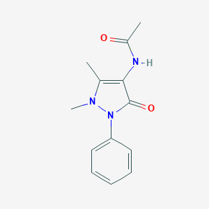 molecular formula C13H15N3O2 B030449 4-Acetylaminoantipyrine CAS No. 83-15-8