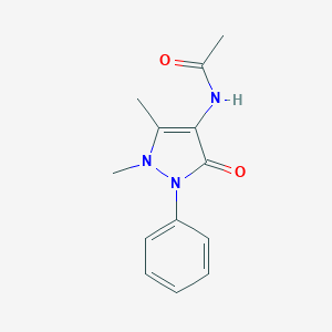 molecular formula C13H15N3O2 B030449 4-Acetamidoantipyrine CAS No. 83-15-8