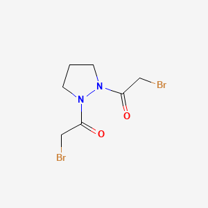Pyrazolidine, 1,2-bis(bromoacetyl)-