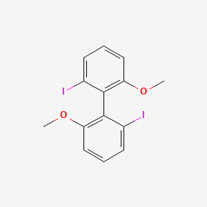 molecular formula C14H12I2O2 B3044983 2,2'-Diiodo-6,6'-dimethoxy-1,1'-biphenyl CAS No. 100871-97-4