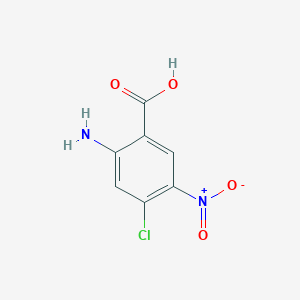 molecular formula C7H5ClN2O4 B3044993 Benzoic acid, 2-amino-4-chloro-5-nitro- CAS No. 100948-85-4