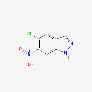 molecular formula C7H4ClN3O2 B3045017 5-Chloro-6-nitro-1H-indazole CAS No. 101421-23-2