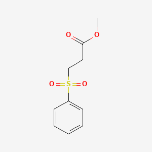 molecular formula C10H12O4S B3045028 Methyl 3-(benzenesulfonyl)propanoate CAS No. 10154-72-0