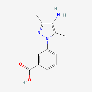 molecular formula C12H13N3O2 B3045032 3-(4-Amino-3,5-dimethyl-1H-pyrazol-1-YL)benzoic acid CAS No. 1015846-04-4