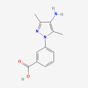 3-(4-Amino-3,5-dimethyl-1H-pyrazol-1-YL)benzoic acid