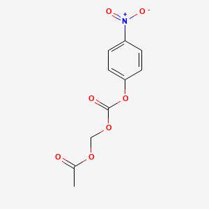 molecular formula C10H9NO7 B3045037 Carbonic acid, (acetyloxy)methyl 4-nitrophenyl ester CAS No. 101623-70-5