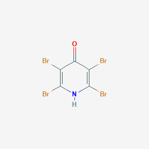 molecular formula C5HBr4NO B3045038 4-Pyridinol, 2,3,5,6-tetrabromo- CAS No. 10163-34-5