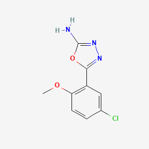 5-(5-Chloro-2-methoxyphenyl)-1,3,4-oxadiazol-2-amine
