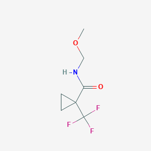 molecular formula C7H10F3NO2 B3045063 N-(methoxymethyl)-1-(trifluoromethyl)cyclopropane-1-carboxamide CAS No. 1017789-65-9