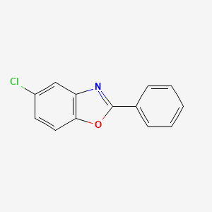 molecular formula C13H8ClNO B3045100 Benzoxazole, 5-chloro-2-phenyl- CAS No. 1019-90-5