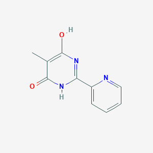 molecular formula C10H9N3O2 B3045107 6-Hydroxy-5-methyl-2-(pyridin-2-yl)-3,4-dihydropyrimidin-4-one CAS No. 10198-75-1