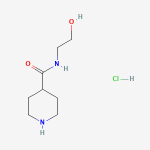 N-(2-hydroxyethyl)piperidine-4-carboxamide hydrochloride
