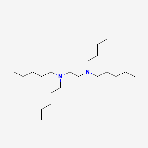 molecular formula C22H48N2 B3045114 N,N,N',N'-Tetrapentylethylenediamine CAS No. 102-80-7
