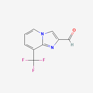 molecular formula C9H5F3N2O B3045115 8-(Trifluoromethyl)imidazo[1,2-a]pyridine-2-carbaldehyde CAS No. 1020040-56-5