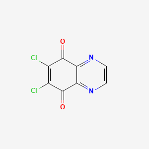 molecular formula C8H2Cl2N2O2 B3045129 6,7-Dichloroquinoxaline-5,8-dione CAS No. 102072-82-2