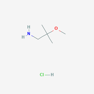 molecular formula C5H14ClNO B3045130 2-Methoxy-2-methylpropan-1-amine hydrochloride CAS No. 1020743-95-6