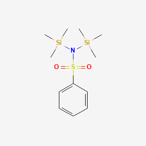 molecular formula C12H23NO2SSi2 B3045150 N,N-Bis(trimethylsilyl)benzenesulfonamide CAS No. 1023-95-6