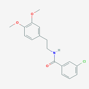 3-chloro-N-[2-(3,4-dimethoxyphenyl)ethyl]benzamide