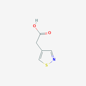 molecular formula C5H5NO2S B3045181 4-Isothiazoleacetic acid CAS No. 10271-93-9