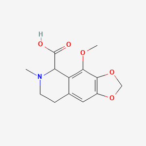 4-methoxy-6-methyl-7,8-dihydro-5H-[1,3]dioxolo[4,5-g]isoquinoline-5-carboxylic acid