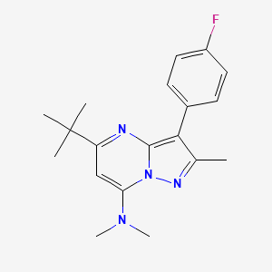 5-tert-butyl-3-(4-fluorophenyl)-N,N,2-trimethylpyrazolo[1,5-a]pyrimidin-7-amine
