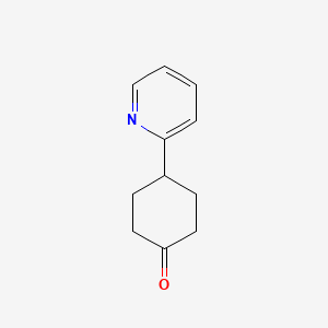 molecular formula C11H13NO B3045222 4-(2-pyridinyl)Cyclohexanone CAS No. 103319-05-7