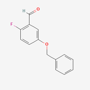 molecular formula C14H11FO2 B3045231 5-Benzyloxy-2-fluorobenzaldehyde CAS No. 103438-92-2