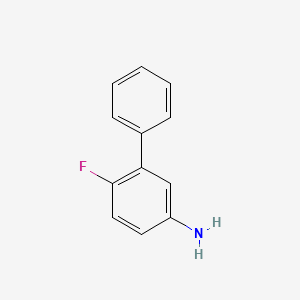 molecular formula C12H10FN B3045269 6-Fluoro-[1,1'-biphenyl]-3-amine CAS No. 103977-88-4