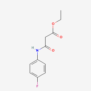 molecular formula C11H12FNO3 B3045287 Ethyl 3-(4-fluoroanilino)-3-oxopropanoate CAS No. 104330-60-1
